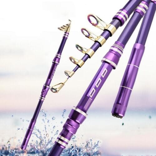 1.8/2.1/2.4/2.7/3.0M Lightweight Telescopic Portable Sea Fishing Pole Carbon Travel Sea Fishing Spinning Rod Carp Fishing Gear