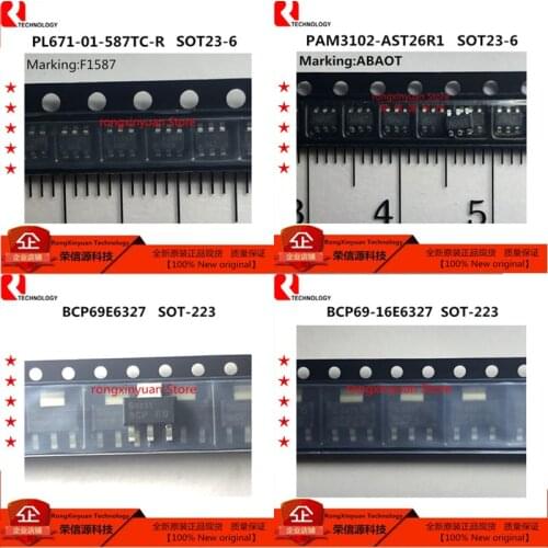 10 pcs PL671-01-587TC-R PL671-01-587TC PL671-01 F1587 PAM3102-AST26R1 PAM3102 ABAOT BCP69E6327 BCP69 BCP69-16E6327 BCP69-16 New