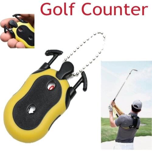 2pcs Golf scorer dual dial count golf course driving range integrator outdoor golf training aids