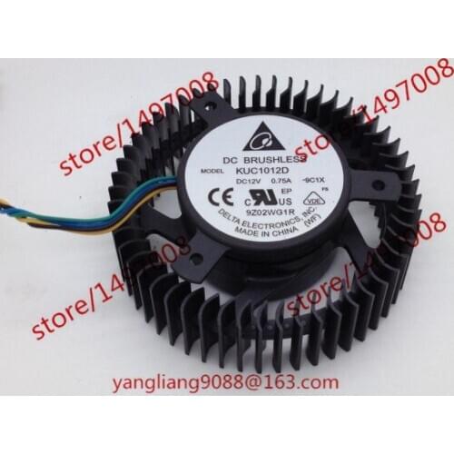 Delta Electronics KUC1012D 9C1X DC 12V 0.75A 4-wire Server Cooling Fan