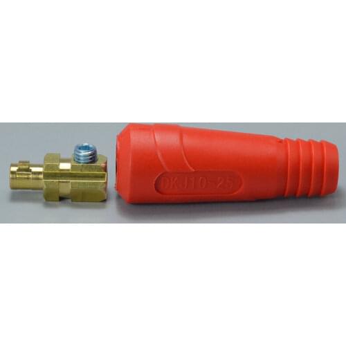 4 Pcs/set TIG Welding Cable Panel Connector Parts DKJ10-25 & DKZ10-25 Plug Socket Welding Machine Quick Fitting Connector