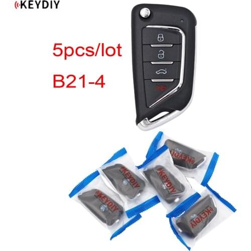 5pcs/lot , 4 Buttons KEYDIY Original B Series B21-4 Remote Key for KD900/KD900+/URG200/KD-X2 Programmer