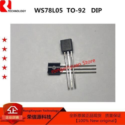 10 pcs/lot WS78L05 78L05 5V TO-92 DIP Positive-Voltage Regulators 100% New original