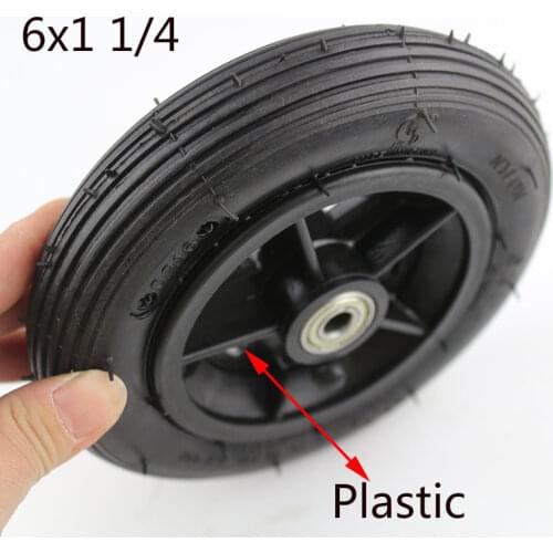 Free shipping 6x1 1/4 tyre 6 Inch Pneumatic Tire Motorcycle 150MM Scooter Inflation Wheel With Hub With Inner Tube Electric Scoo