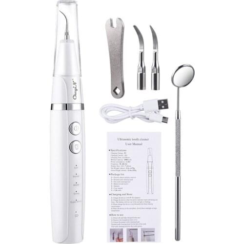 CkeyiN Electric Sonic Dental whitener Scaler Teeth Calculus Tartar Remover Cleaner Tooth Stain Oral Care Teeth Whitening Suits