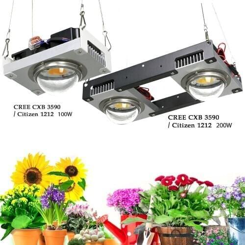 CXB3590 COB LED Grow Light Full Spectrum 100W 200W Citizen 1212 & CXB3070 DIY Plant Grow Lamp for Greenhouses Hydroponic Plant