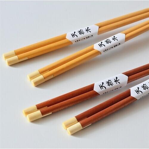 Handmade Wood Bamboo Chopsticks Japanese Chopstick Kids Chop Sticks Sushi Sticks Children Chinese Gift Reusable