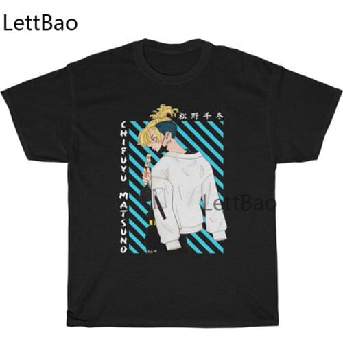 Tokyo Revengers T Shirt Chifuyu Matsuno Funny Manga Print Fashion Harajuku Tops 90s Hipster Ulzzang Summer Short Sleeve T-shirts