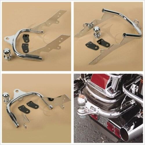 Motorcycle Chrome Trailer Hitch W/ Ball Fit For Harley Touring Electra Street Tour Glide Road King FLHT FLHR FLTR