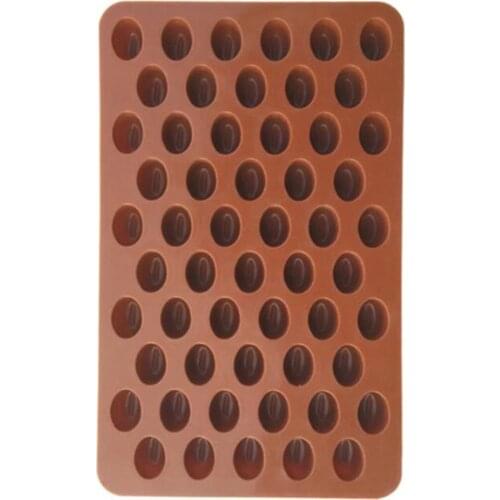 Hot 100pcs/lot High Quality Silicone Mini Coffee Beans Chocolate mold Candy Mold Handmade Cake Decoration Mold