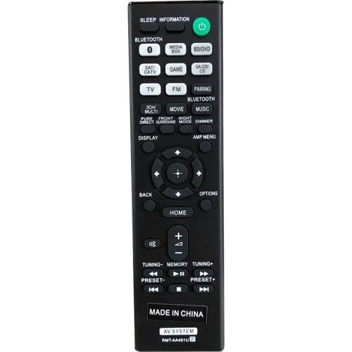 Hot Sale For Sony AV Multi Channel Reciever STR-DH590 Remote Control RMT-AA401U