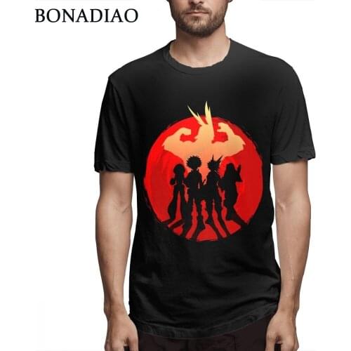 Pure Cotton Fashion My Hero Academia T Shirt For Man Camiseta BONADIAO Homme Tee Shirt