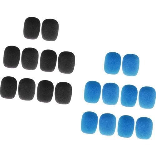Pack of 20 Sponge Lapel Lavalier Collar Clip-on Microphone Windshields
