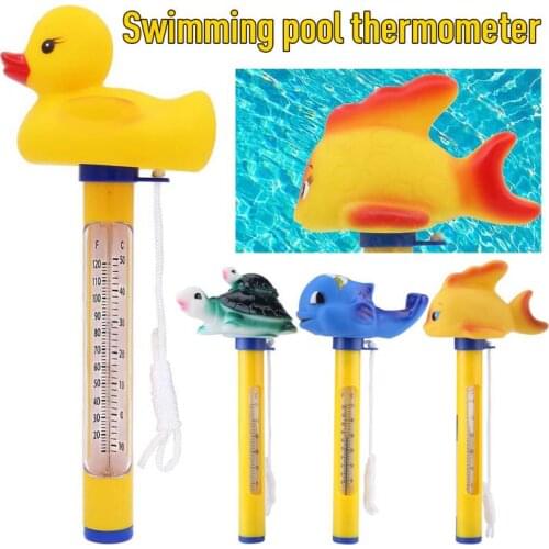 2021 New Floating Water Thermometer Gauge Cartoon Thermometers For Outdoor Swimming Pools Spas Hot Tubs Temperature Sensor Tool