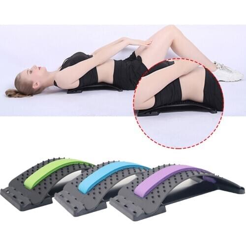 Stretch Equipment Back Massager Stretcher Fitness Lumbar Support Relaxation Mate Spinal Pain Relieve Chiropractor Dropship
