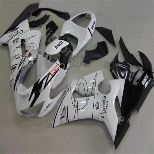 Injection white black fairing kit FOR KAWASAKI NINJA ZX 6R 636 05 06 ZX-6R 05-06 ZX6R 2005 2006 ZX 6R 05 06 ABS fairings