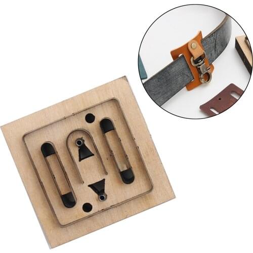 DIY Leather Craft Cutting Die Hollow Mold Punch Tool Template Scrapbooking Jewelry DIY Making Belt Buckle Keychain