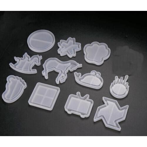 DIY Horse Windmill Shaker Silicone Mold Jewelry Findings Pendant Accessory Charms Handmade Cabochon Epoxy Resin Crystal Craft