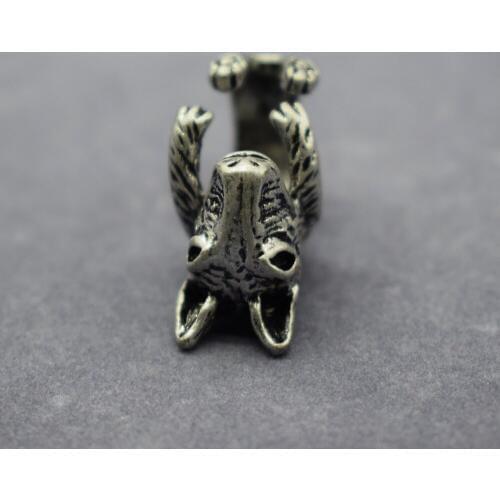Vintage Bull Terrier Rings Fashion Retro Style Adjustable Bull Terrier Rings For Women Men Bull Terrier Jewellery