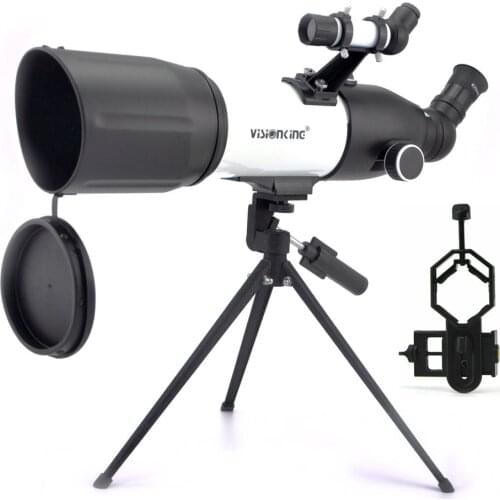 Visionking 80400CF Refractor Astronomical Telescope High Power Space Sky Star Monocular Telescope With Phone Camera Adapter