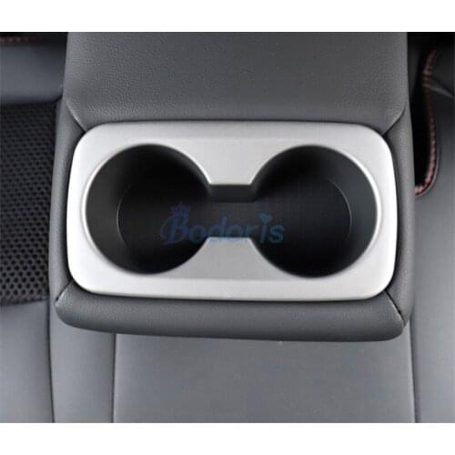 Interior Cup Bottles Drinks Holder Trim Panels Chrome Car Styling For Hyundai Tucson 2016 2017 2018 2019 2020 Auto Accessories