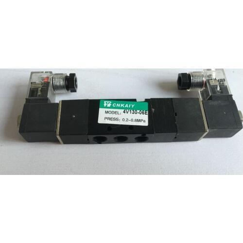 Air Solenoid Valves 4V130-06E 3 Position 5 Port Pneumatic Control Valve DC12V DC24V AC110V AC220V