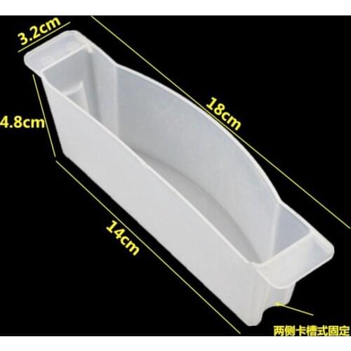 Oil Range Hood Parts White Color Boat Shape Plastic Cup 18cm length