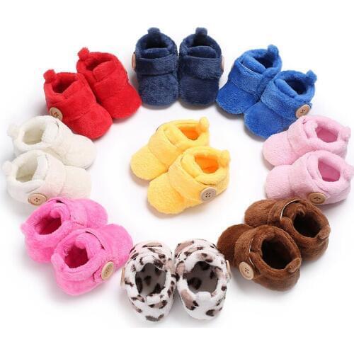 Winter 0-1 years old men and women baby snow boots warm soft bottom baby shoes toddler shoes