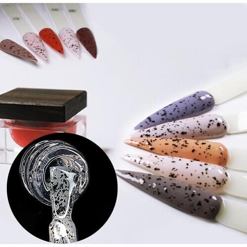 10pcs 8ml Gel Nail Polish Quail Egg Effect Varnishes For Nails Art Eggshell Hybrid Design Base And Top Coat For Gel Polish