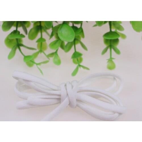 100 yards/roll 5mm Tiny Elastic Nylon Thread 029 white color skinny elastic ribbon free shipping
