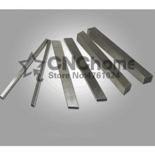 2pcs HRC60 3*10*200mm High-speed steel Sharp steel STEEL BILLETS blade Flat HSS Turning tool DIY knife material, Lathe tool
