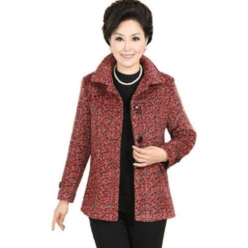 2020 new spring-fall wool coat female fashion short-sleeved woolen coats female spring plus size L-5XL short clothes Women tops