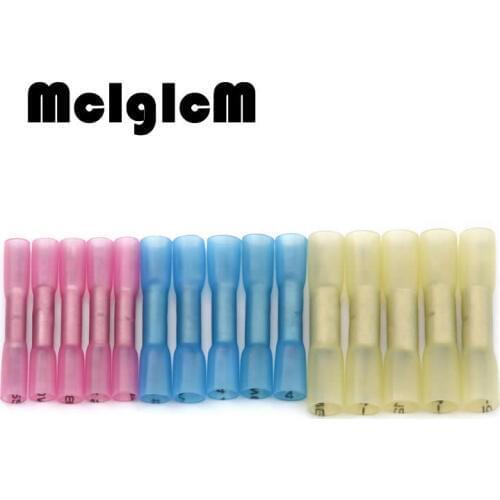 3 Sizes Waterproof Heat Shrink Butt Wire Splice Crimp AWG 22-10 16-14 12-10 Cable Terminal Connectors Electrical Connector