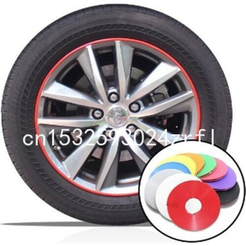 8M Car Wheel Hub Rim Edge Protector Ring Tire Guard Sticker Line Rubber Strip