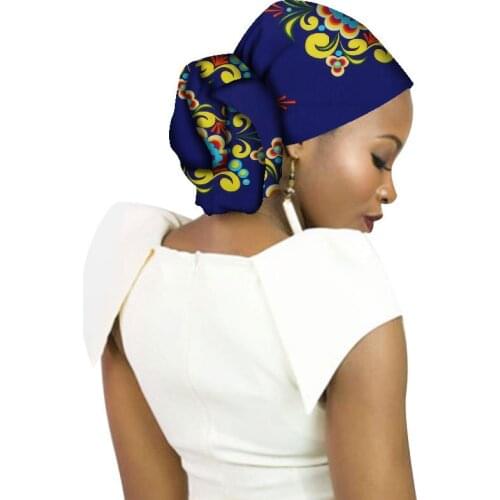 Printed Wax African Head Wrap Fashion African Clothes Accessories Head Scarf Women Adults African Headscarf 50*180cm DCC591