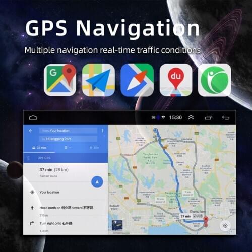 Car Radio Touch Foldable 7inch Capacitive Telescopic Screen Reversing Image Install APP GPS Bluetooth 4.0 Android 8.1