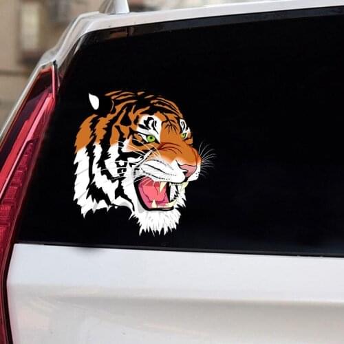 Tiger head car sticker tiger body decoration personality creative scratch cover waterproof decoration sticker for Suzuki car