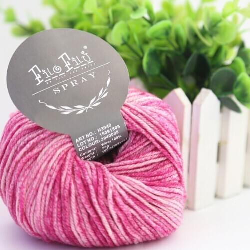 Free Shipping 50g/ball Oil Painting 100% wool Hand Knitting Fancy Yarn Scarf Outerwear Line