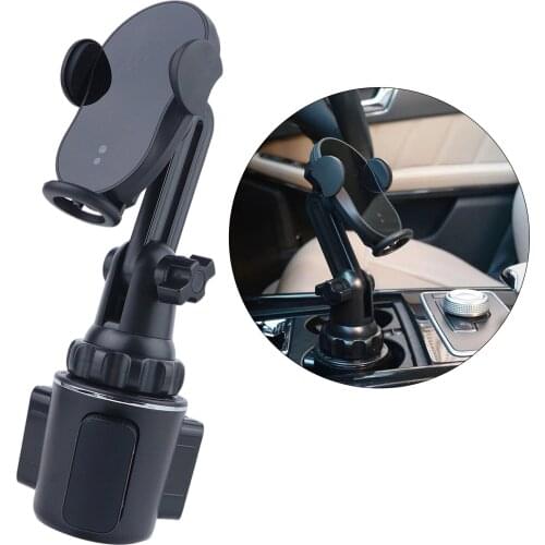 Qi 15W Wireless Car Charger Mount Automatic Infrared Sensor Fast Charging for iPhone 3-6.8Inch Mobile Phones Air Vent Windshield