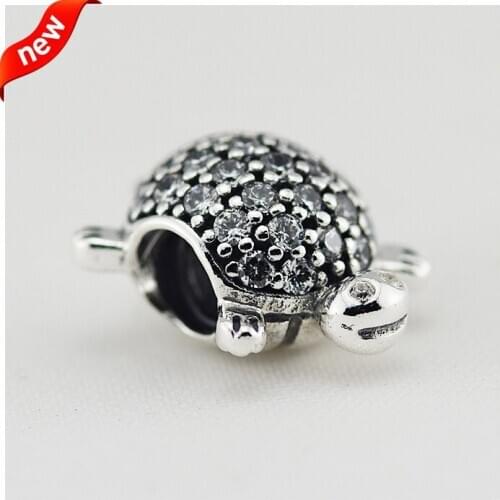 CKK 925 Sterling Silver Jewelry Turtle with Original Fashion Charms Beads Fits Bracelets For Jewelry Making