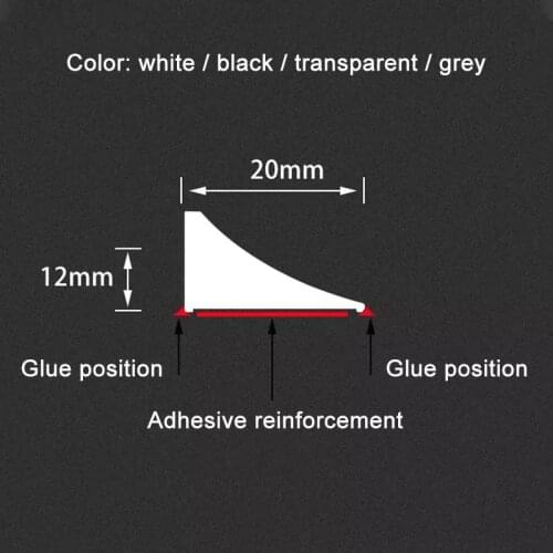 Home Water Retention System Silicone Threshold Water Dam Self-Adhesive Bath Shower Barrier Retainer Seal Strip Bathroom JW