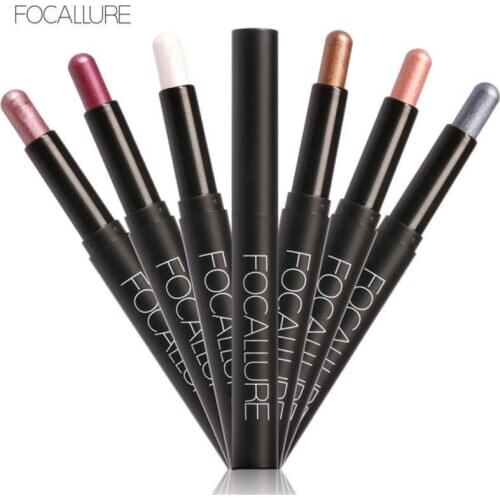 FOCALLURE 12 Colors Eyeshadow Sticker Cosmetics Eye Shadow Pencil Highlighter Shimmer Eyes Makeup Eye Shadow Eye Liner