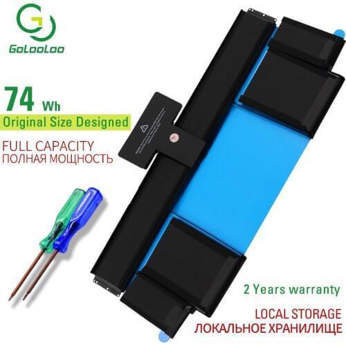 Golooloo11.21V 74Wh A1437 laptop battery for APPLE MacBook Pro 13 "Retina A1425 (end of 2012, beginning of 2013) 020-7653-A with