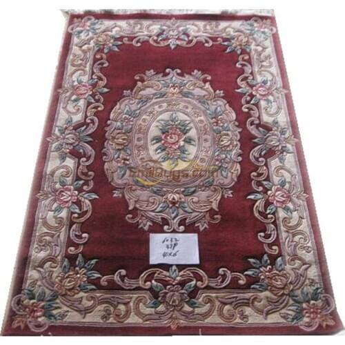 Needle-point Chinese Oriental Hand-woven Wool Carpet Carpet Handmade Wall Art Square Carpet Luxury Wool Knitting Carpets