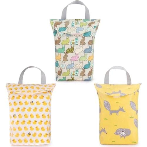 Multi-function Portable Baby Diaper Bag Fashion Waterproof Mummy Travel Shopping Nappy Organizer Bag Print Baby Care Storage Bag