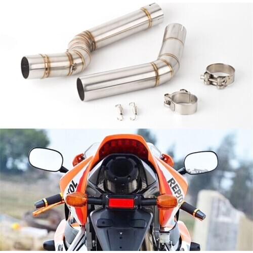 Motorcycle modified F5 middle section CBR600R stainless steel connecting pipe F5 2005-2017