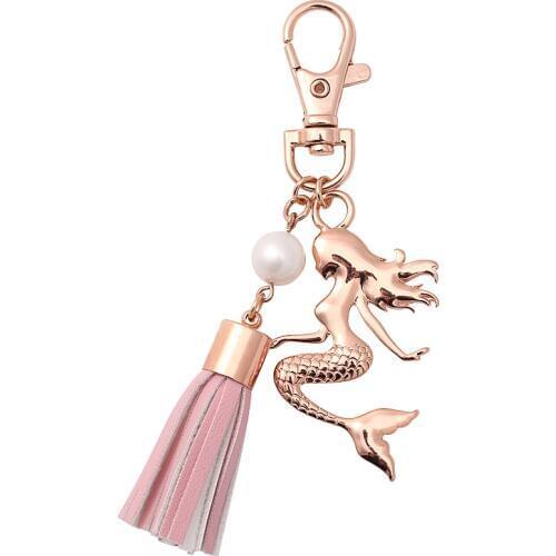 Never Mermaid Series Mermaid Shaped Pendant Journal Decorative Accessories Key Buckle Student Business Gift Stationery