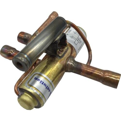 372KW R410a 4-way reverse valves installed into tandem screw compressor units to build large capacity central air condtioners