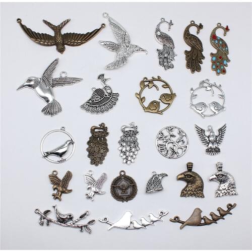 4pcs 61x21mm Pendant Peacock Phoenix Peacock Bird Charm Pendants For Jewelry Making Peacock Pendants