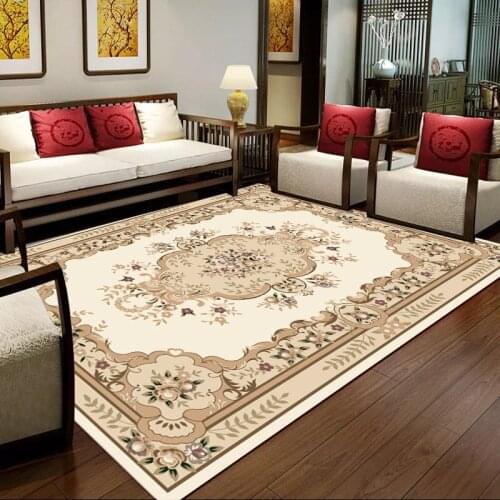 European-style Neo-classical Rectangular Living Room Coffee Table Full of Decoration Carpet Sofa Carpets for Bed Room Large